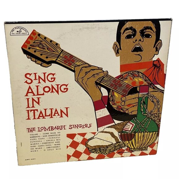 The Lombardi Singers Sing Along In Italian (Vinyl, 1960) ABC-Paramount ABC 320 - Picture 1 of 11
